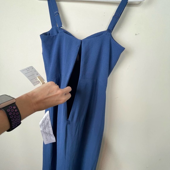 Dress The Population Grahite Blue Brooke Gown NWT Size Small - Picture 7 of 11